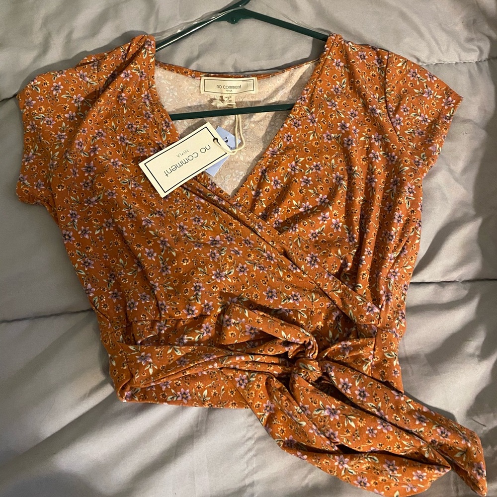 Floral cross over top